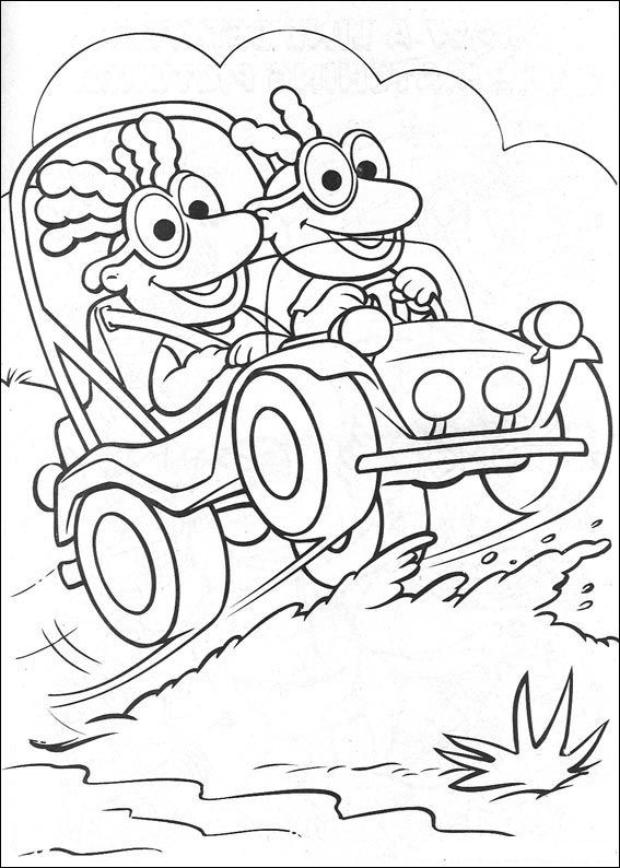 Plansa de colorat cu Bebelusi Muppet 31 25